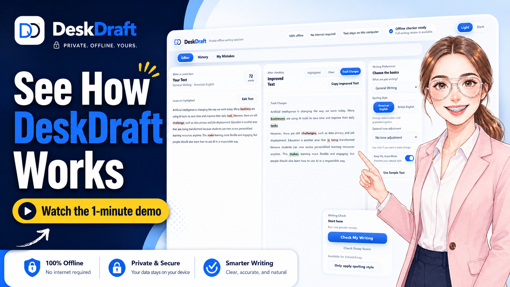 Play the DeskDraft product demonstration video